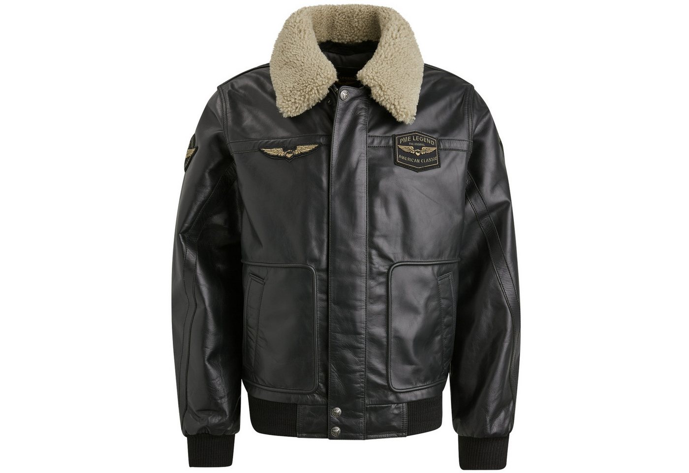 PME LEGEND Lederjacke - Flight jacket HUDSON Buff - hochwertige Lederjacke von PME LEGEND