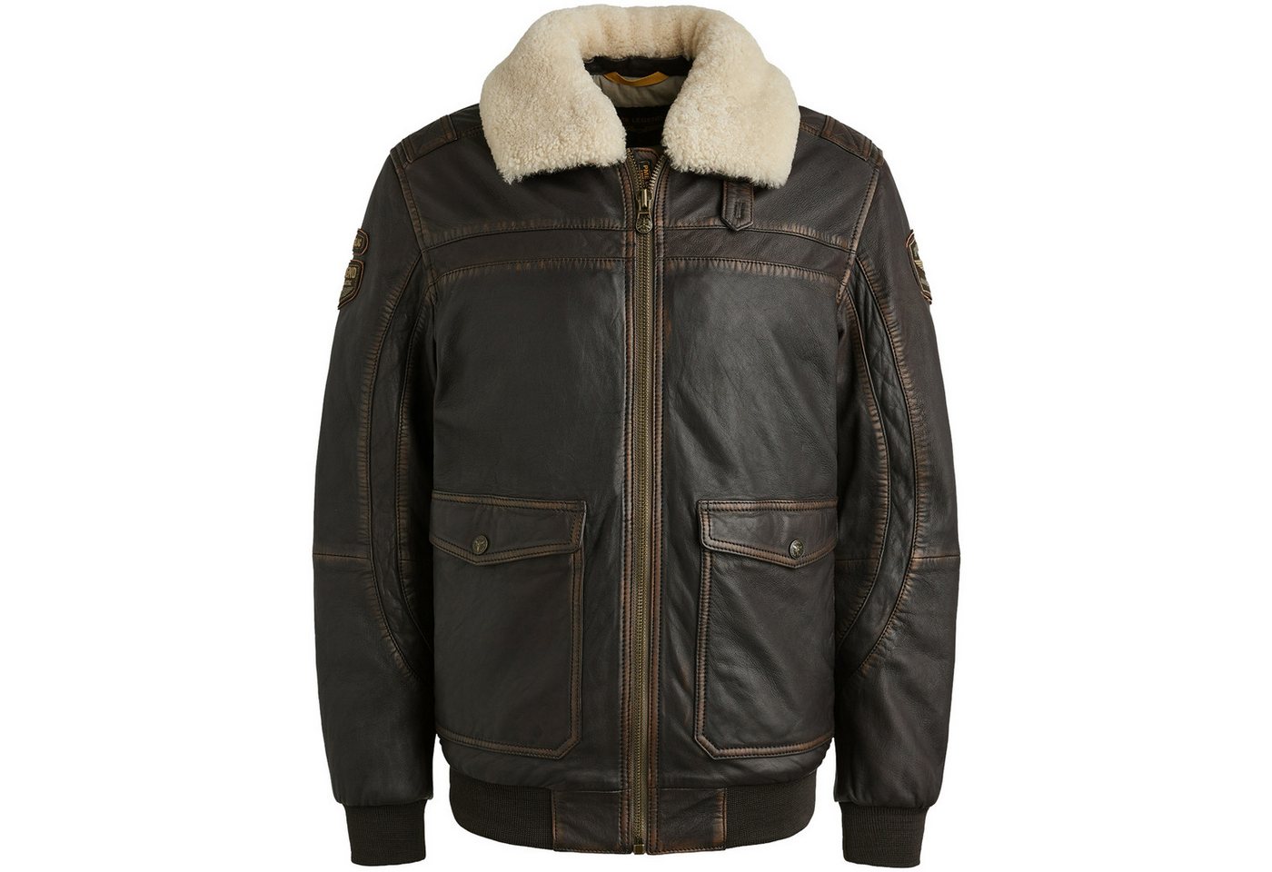 PME LEGEND Lederjacke Flight jacket SNOWPROP sheep veg r von PME LEGEND