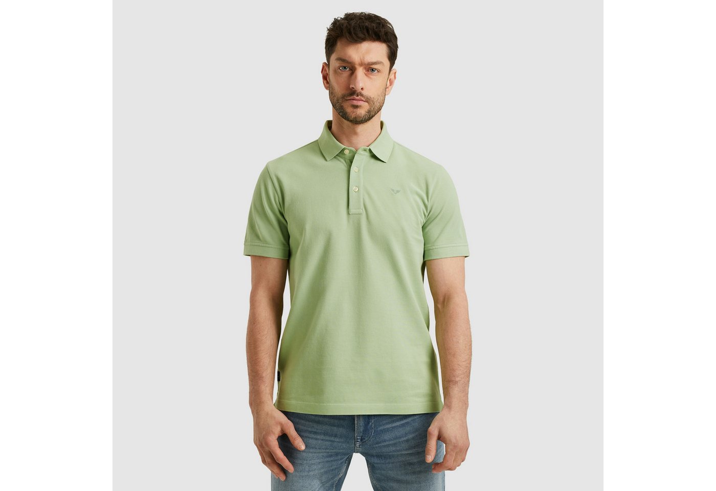 PME LEGEND Poloshirt Short sleeve polo pique garment dye mit Logo Stickerei von PME LEGEND