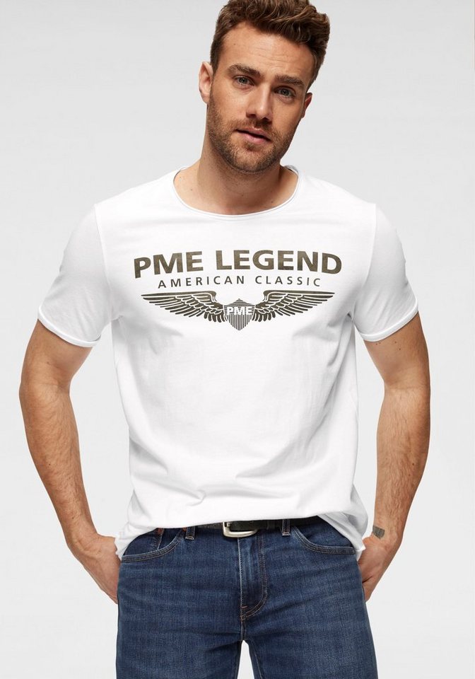 PME LEGEND Rundhalsshirt mit Logoprint von PME LEGEND