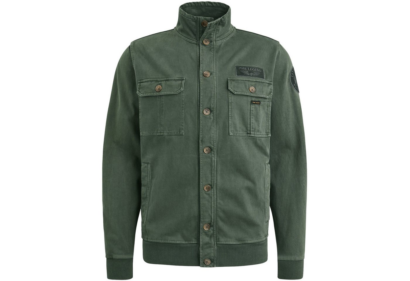 PME LEGEND Strickjacke Button jacket open end jersey GD von PME LEGEND