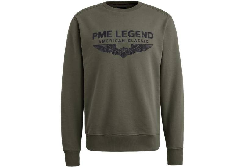 PME LEGEND Strickpullover CREWNECK SOFT TERRY WITH LOGO aus Baumwolle von PME LEGEND