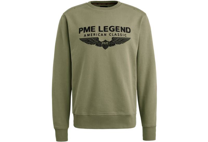 PME LEGEND Strickpullover CREWNECK SOFT TERRY WITH LOGO aus Baumwolle von PME LEGEND