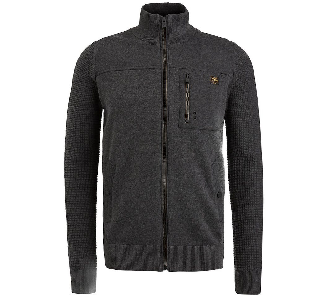 PME LEGEND Strickpullover Half zip collar cotton knit Bone White von PME LEGEND