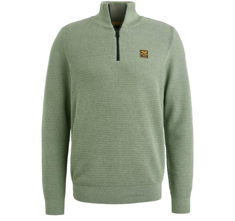 PME LEGEND Strickpullover Half zip collar cotton mouline von PME LEGEND
