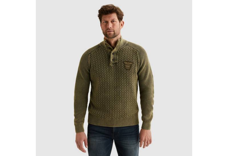 PME LEGEND Strickpullover mit kurzer Knopfleiste von PME LEGEND