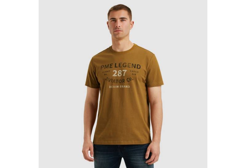 PME LEGEND T-Shirt Short sleeve r-neck open end jersey mit Logo-Print von PME LEGEND