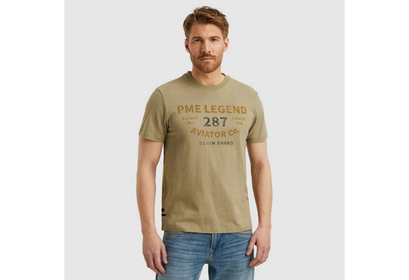 PME LEGEND T-Shirt Short sleeve r-neck open end jersey mit Logo-Print von PME LEGEND