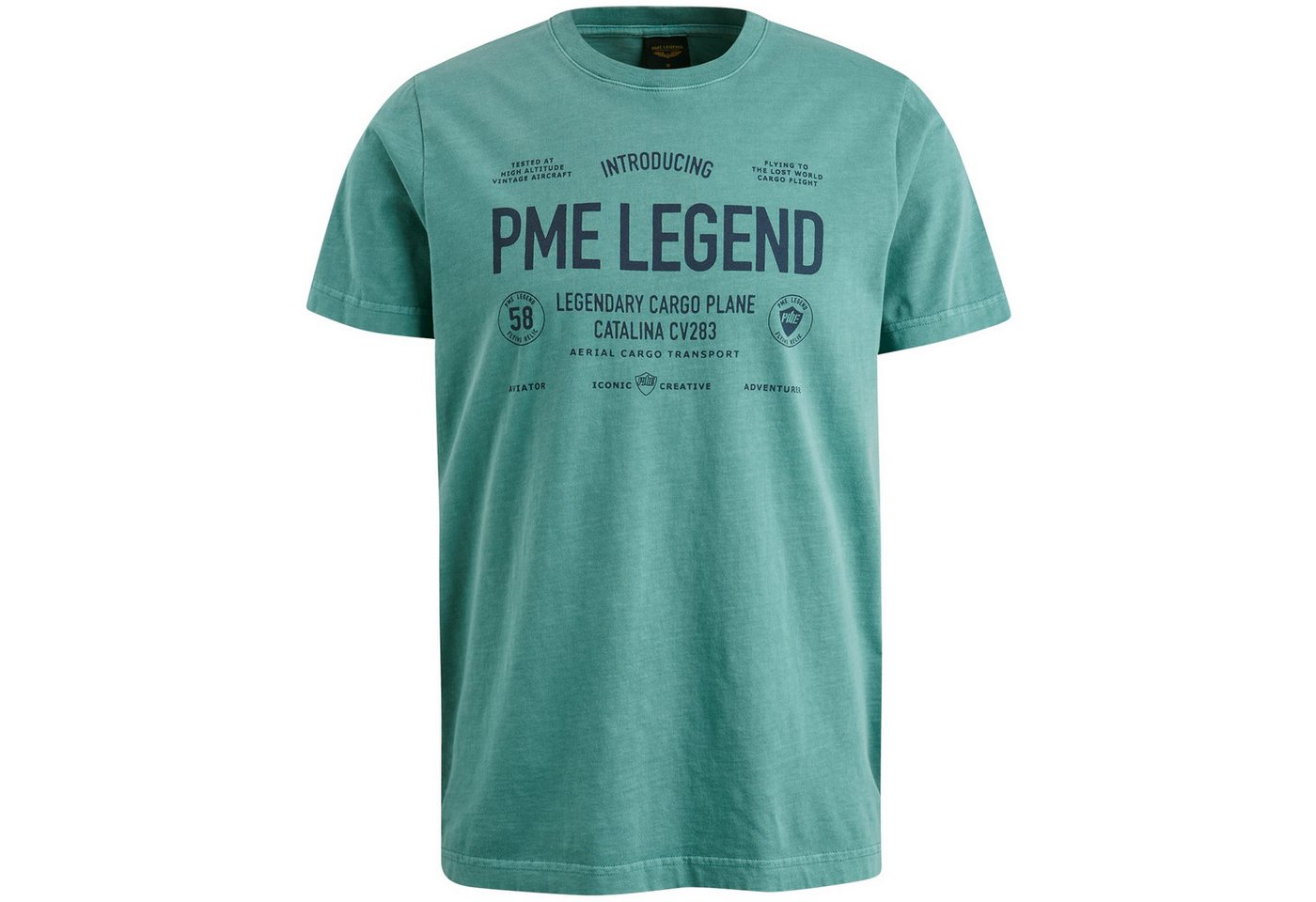 PME LEGEND T-Shirt Short sleeve r-neck single jersey OIL BLUE PME LEGEND T-Shirt Short sleeve r-neck single jersey OIL BLUE von PME LEGEND