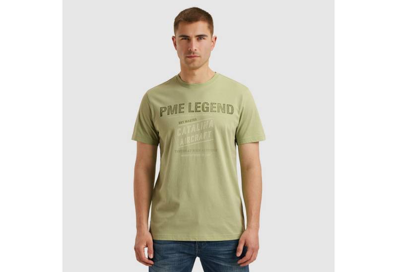 PME LEGEND T-Shirt Short sleeve r-neck single jersey mit Logo-Print von PME LEGEND