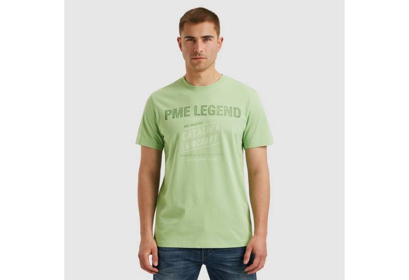 PME LEGEND T-Shirt Short sleeve r-neck single jersey mit Logo-Print von PME LEGEND