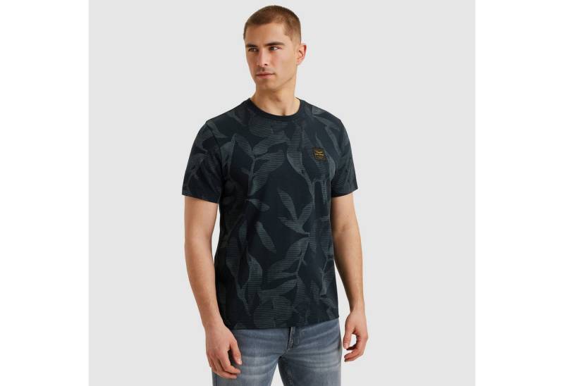 PME LEGEND T-Shirt Short sleeve r-neck slub jersey aop mit All-Over Print von PME LEGEND