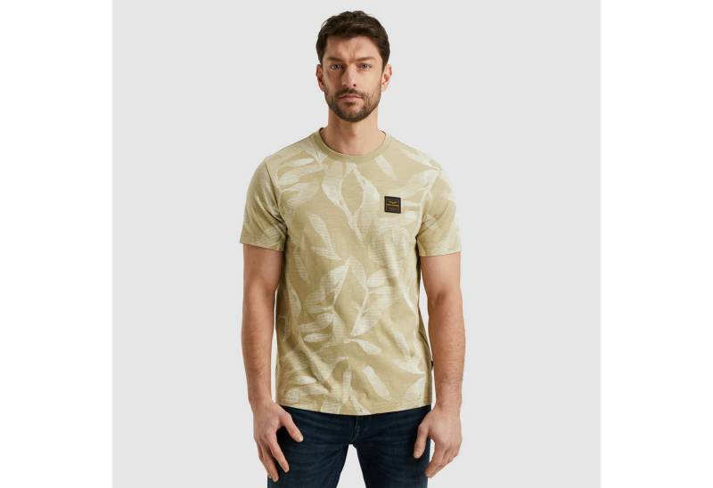 PME LEGEND T-Shirt Short sleeve r-neck slub jersey aop mit All-Over Print von PME LEGEND