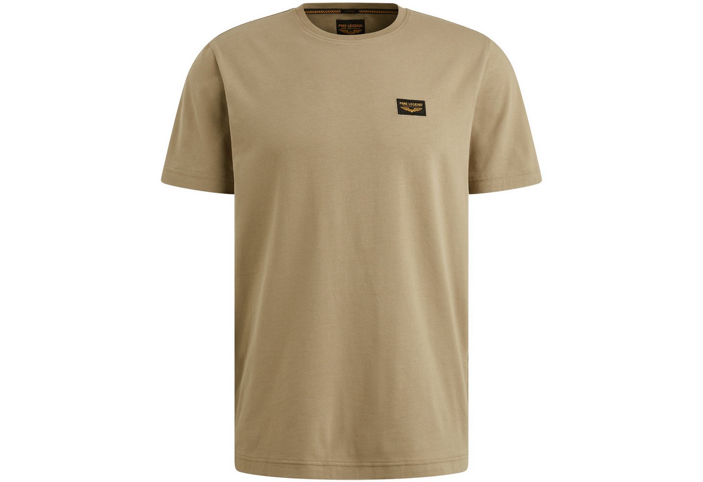 PME LEGEND T-Shirt - lässiges T-Shirt in Unifarbe mit Logo-Patch von PME LEGEND