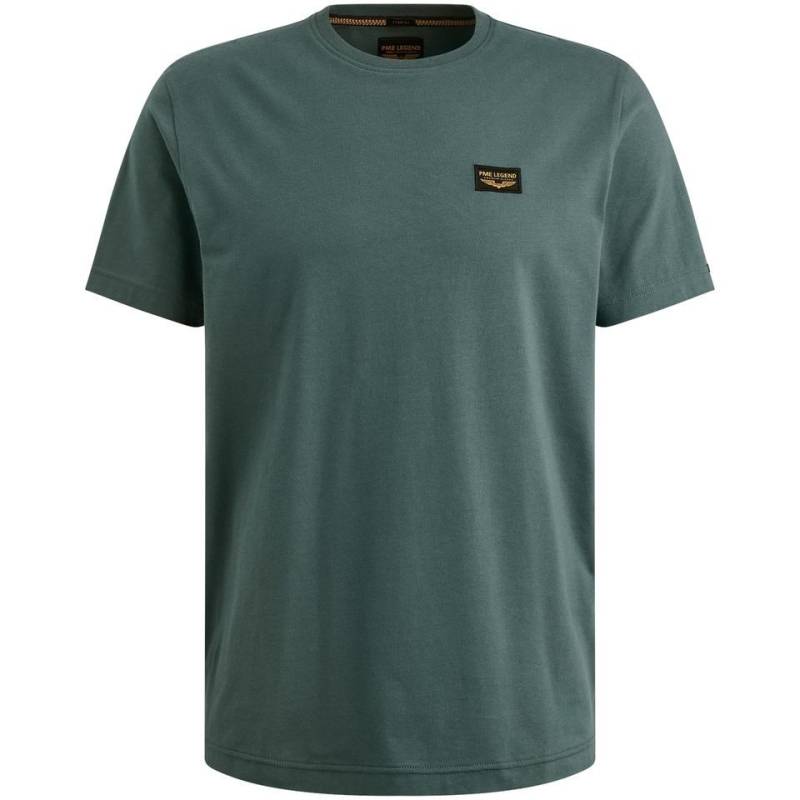 PME LEGEND T-Shirt - lässiges T-Shirt in Unifarbe mit Logo-Patch von PME LEGEND