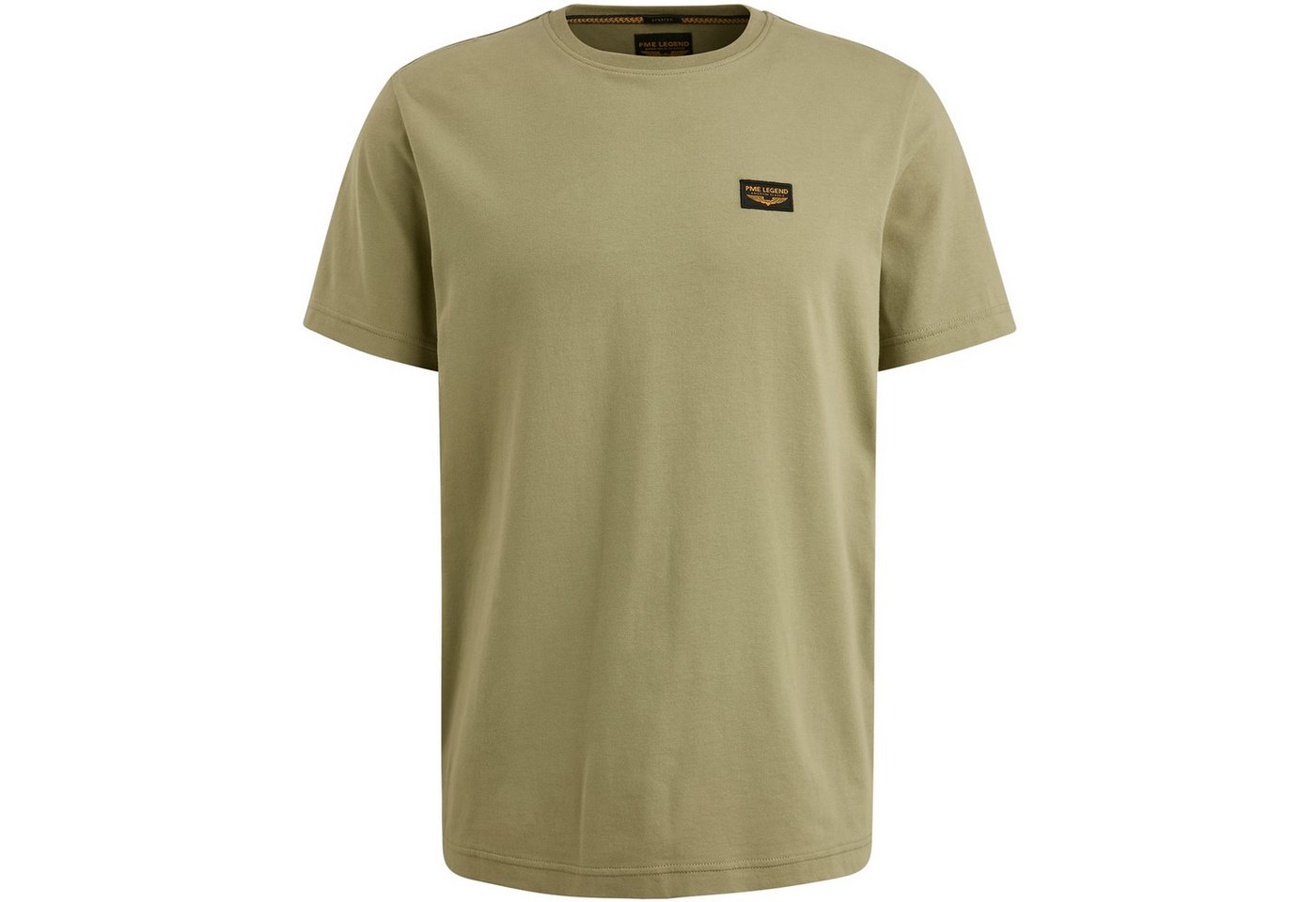 PME LEGEND T-Shirt - lässiges T-Shirt in Unifarbe mit Logo-Patch von PME LEGEND