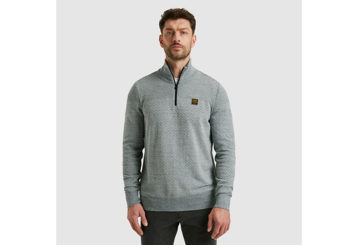 PME LEGEND Troyer mit Struktur-Muster und Logo-Badge von PME LEGEND