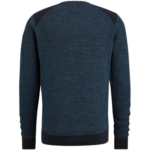 PME Legend R-Neck Cotton Rib Melee Knit - XL von PME Legend