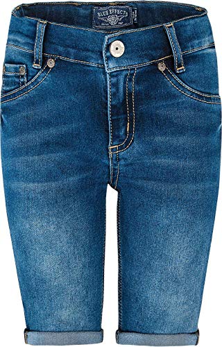 Blue Effect Mädchen Jeans Bermuda mit Beinumschlag, Regular, Blau (Blue medium 9719) 140 von Blue Effect