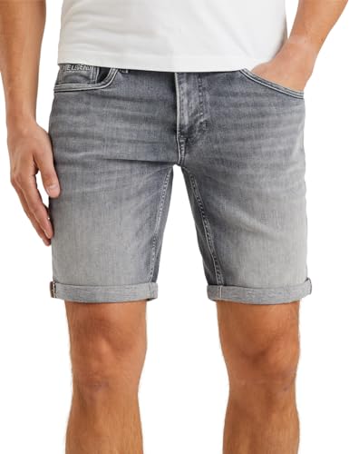 PME Legend Herren Jeans Short NIGHTFLIGHT - Regular Fit - Blau - Grau Stretch, Größe:W 32, Farbe:Grey Comfort Denim GCD von PME Legend