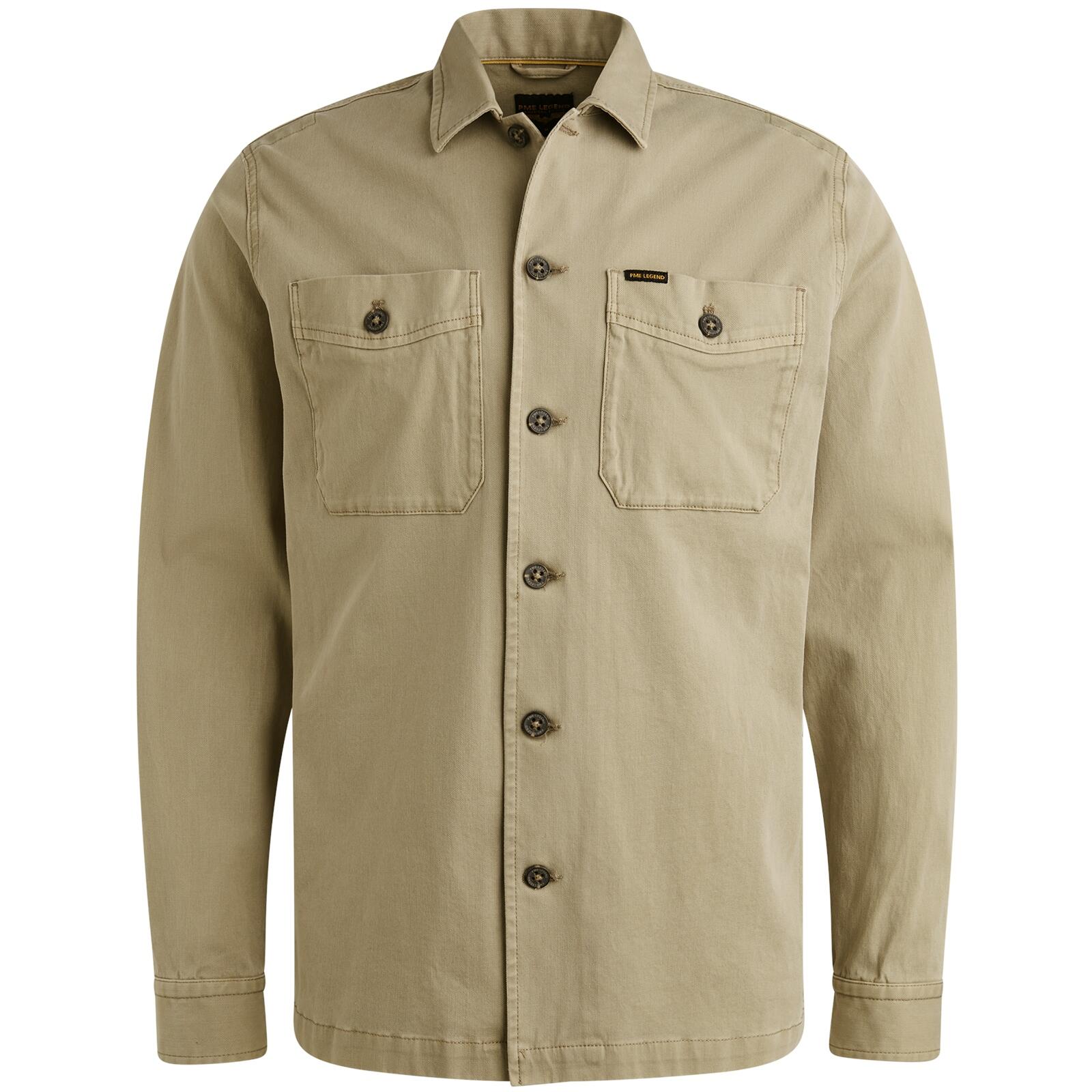 PME Legend - 2way Stretch Twill Overshirt 3 seneca rock - Gr. - M von PME Legend