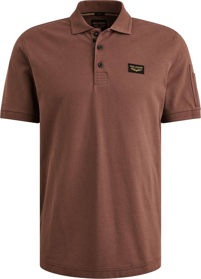 PME Legend American Classic Poloshirt Braun - Größe M von PME Legend