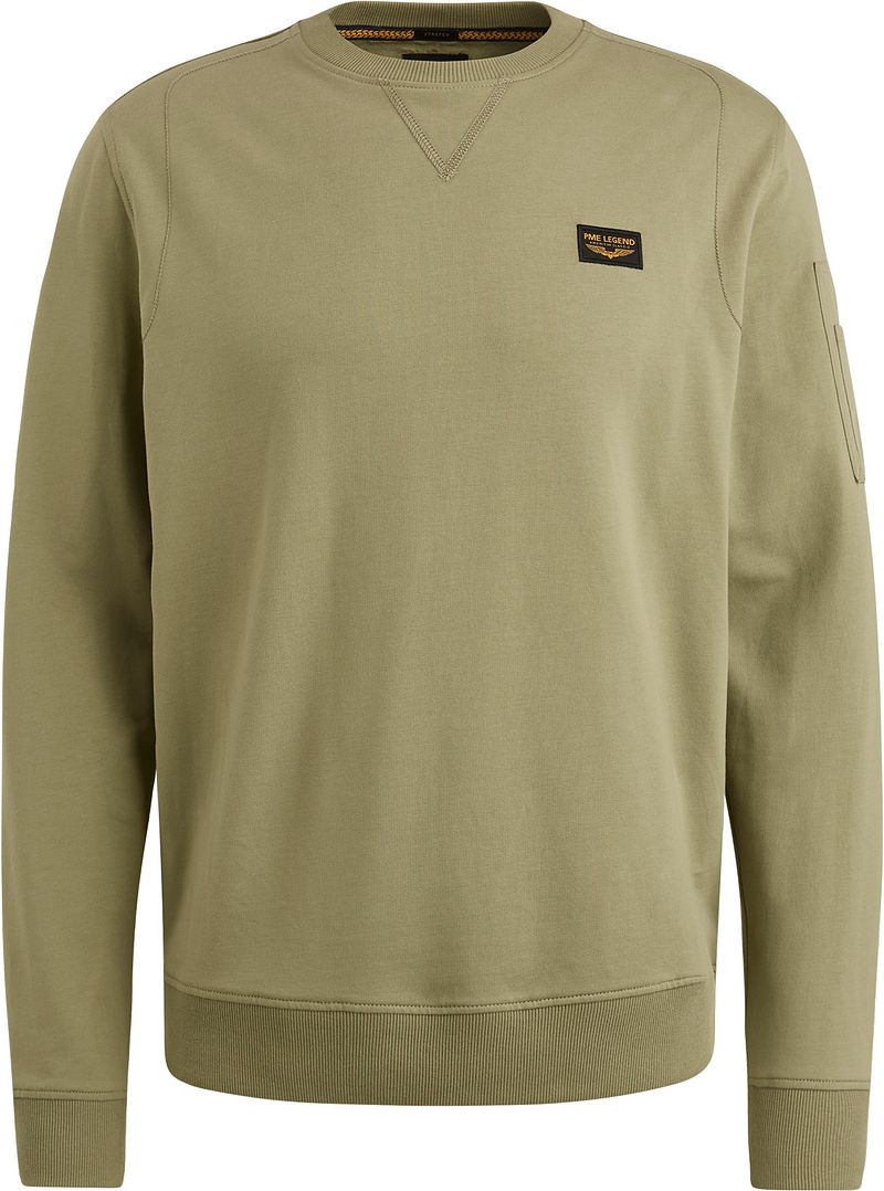 PME Legend American Classic Sweater Oil Grün - Größe XL von PME Legend