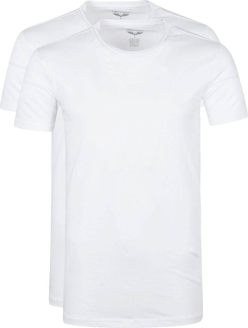 PME Legend Basic T-Shirt 2er Pack O-Ausschnitt Weiß - Größe 3XL von PME Legend