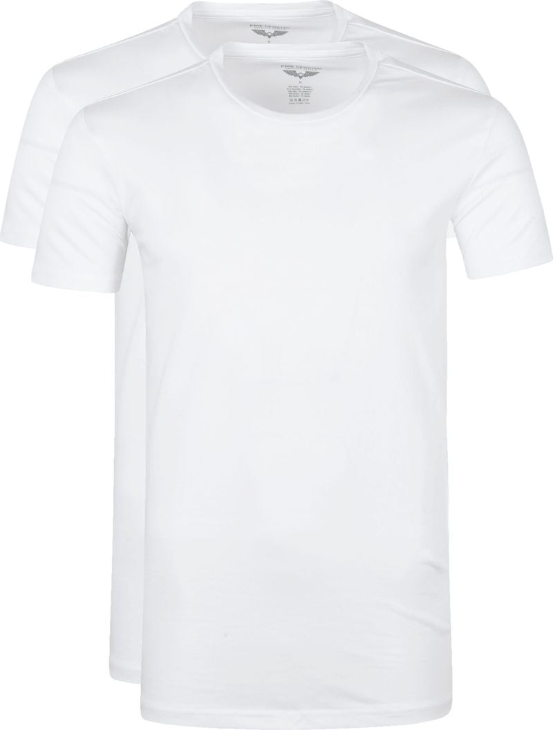 PME Legend Basic T-Shirt 2er Pack O-Ausschnitt Weiß - Größe XL von PME Legend