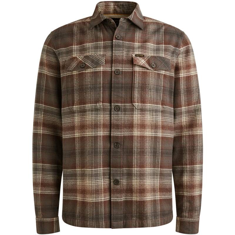 PME Legend - Brushed Grindle Check Overshirt 2 marron - Gr. - XL von PME Legend