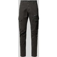 PME Legend Cargohose mit Label-Detail und Pattentaschen Modell 'Nordrop' in Anthrazit, Größe 40/32 von PME Legend