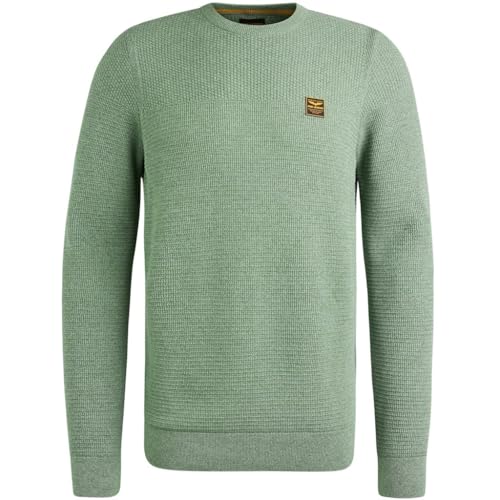 PME Legend Crewneck Collar Cotton Mouline Quiet Green - M von PME Legend