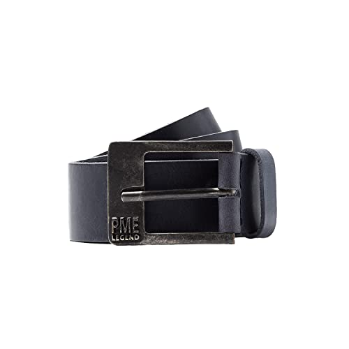 PME Legend Herren Ledergürtel FAR WEST BELT - 85-110cm Gürtellänge 100% Leder, Größe:110cm, Farbe:Navy 599 von PME Legend