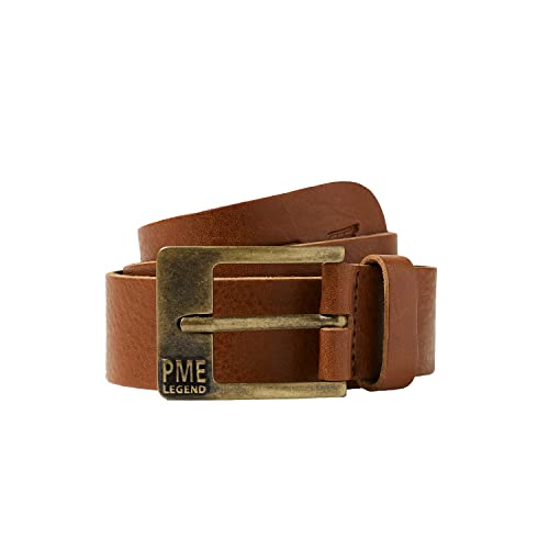 PME Legend Herren Ledergürtel FAR WEST BELT - 85-110cm Gürtellänge 100% Leder, Größe:90cm, Farbe:Cognac 750 von PME Legend