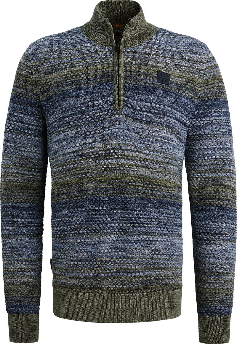 PME Legend Half Zip Colormix Sweater Blau - Größe M von PME Legend