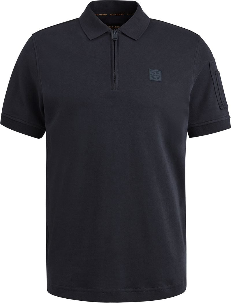 PME Legend Half-Zip Poloshirt Interlock Navy - Größe XL von PME Legend