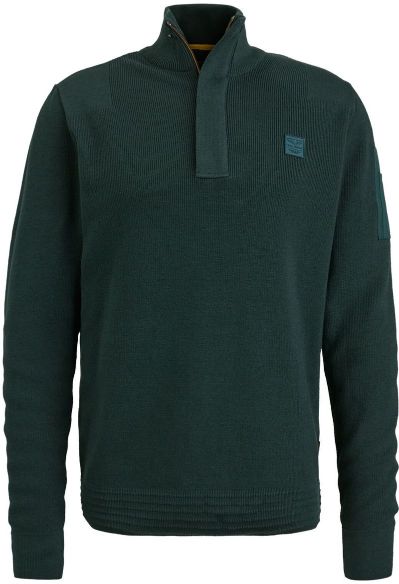 PME Legend Half Zip Pullover Dunkelgrün - Größe 3XL von PME Legend