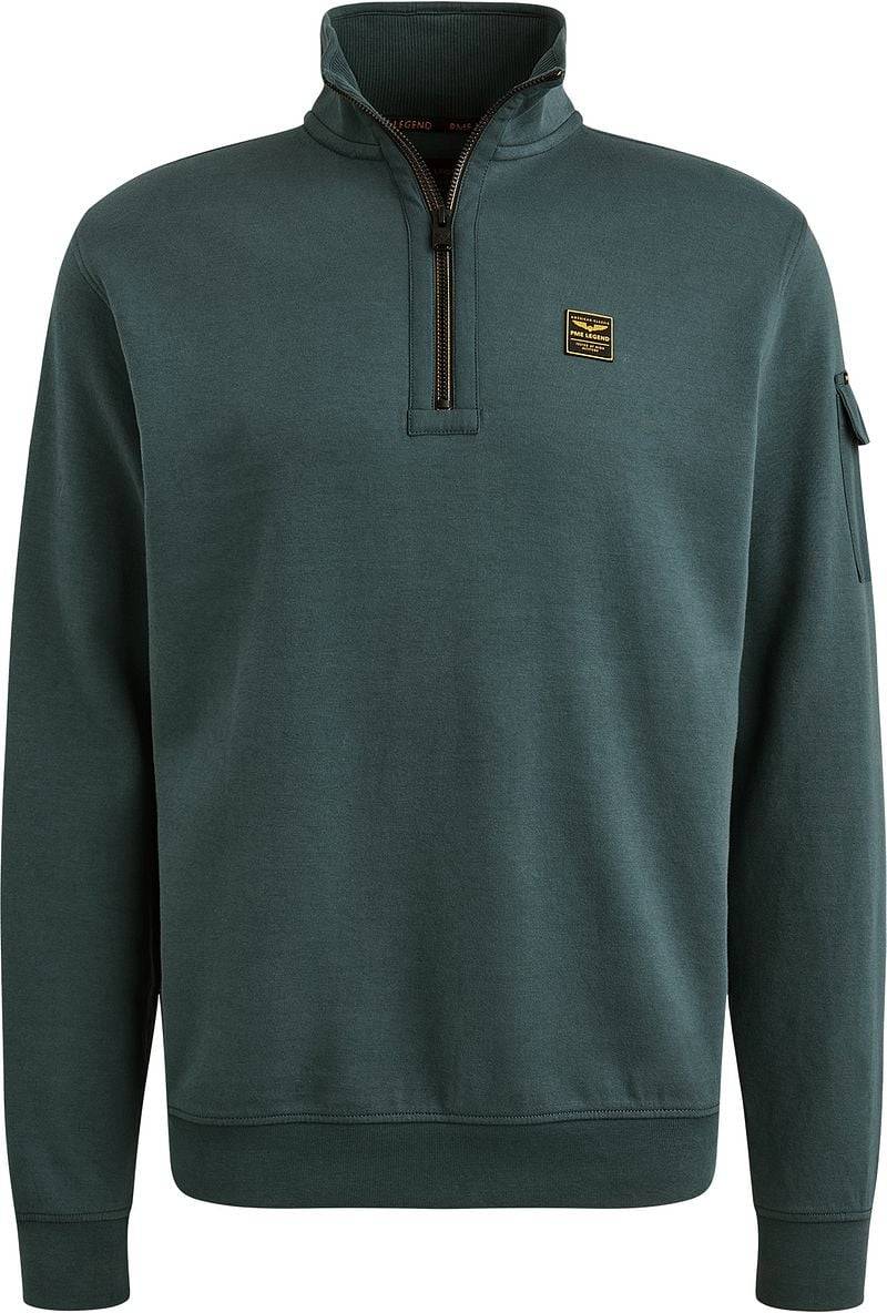 PME Legend Half Zip Sweater Interlock Jersey Petrol - Größe 3XL von PME Legend