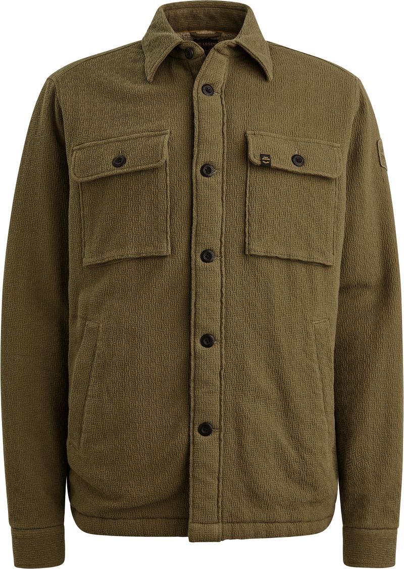 PME Legend Hemdjacke Bold Waffle Dusky Grün - Größe XL von PME Legend