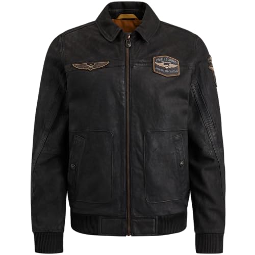 PME Legend Herren Bomber Lederjacke Sommer Moonless Night - 9070 L von PME Legend