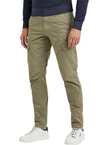 PME Legend Herren Cargohose NORDROP Cargo Stretch Twill Green Khaki Oliv grün - 32/32 von PME Legend