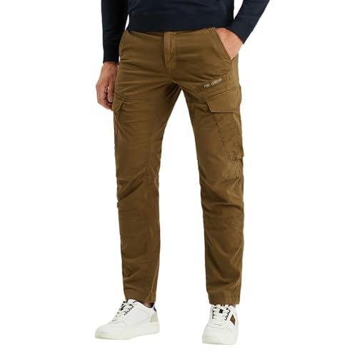 PME Legend Herren Cargohose NORDROP Cargo Stretch Twill - Tapered Fit W29-W48, Größe:32W / 34L, Farbe:PTR2508602-8072 Coffee Liqueúr von PME Legend
