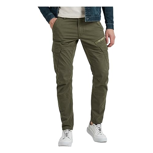 PME Legend Herren Cargohose NORDROP - Tapered Fit - Grün - Green W28-W40, Größe:28W / 32L, Farbvariante:Green 6416 von PME Legend