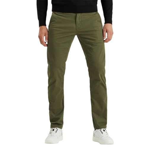 PME Legend Herren Chinohose American Classic Chino - Relaxed Fit - Blau Beige Grün, Größe:30W / 34L, Farbe:8576 Ivy Greens von PME Legend