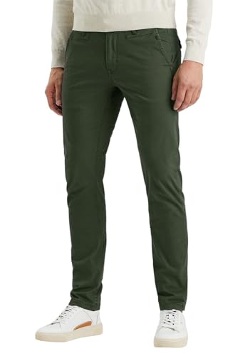 PME Legend Herren Chinohose Twin WASP Chino - Regular Fit - Blau Beige Grün, Größe:30W / 32L, Farbe:Green 8576 von PME Legend