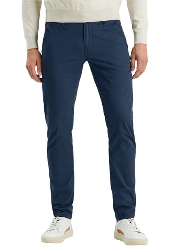 PME Legend Herren Chinohose Twin WASP Chino - Regular Fit - Blau Beige Grün, Größe:35W / 30L, Farbe:Blue 5281 von PME Legend