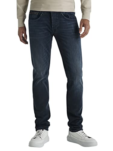 PME Legend Herren Jeans Commander 3.0 - Relaxed Fit - Blau - Comfort Blue Black, Größe:36W / 36L, Farbvariante:Comfort Blue Black CBB von PME Legend