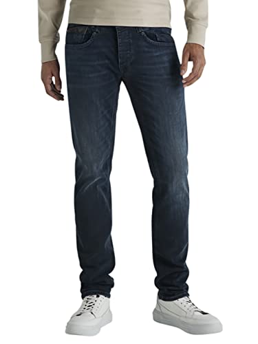 PME Legend Herren Jeans Commander 3.0 - Relaxed Fit - Blau - Comfort Blue Black, Größe:38W / 36L, Farbvariante:Comfort Blue Black CBB von PME Legend