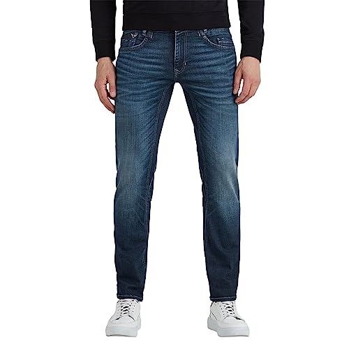 PME Legend Herren Jeans Commander 3.0 - Relaxed Fit - Blau - Deep Blue Finish, Größe:30W / 34L, Farbvariante:Deep Blue Finish DBF von PME Legend