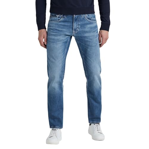 PME Legend Herren Jeans Commander 3.0 - Relaxed Fit - Blau - True Blue Mid, Größe:31W / 32L, Farbe:True Blue Mid TBM von PME Legend